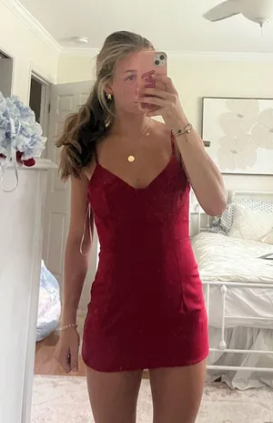 Princess Polly Red Mini Dress thumbnail 1