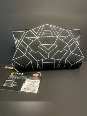 Loungefly Disney Marvel Black Panther "Wakanda Forever" Zip Wallet NEW thumbnail 2