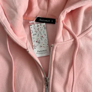 Oversized Full Zip Hoodie Pink Size M thumbnail 4