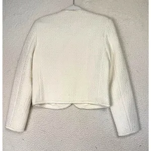 URBAN REVIVO‎ Jacket Womens M White Tweed Business Classic JackieO Academia thumbnail 2