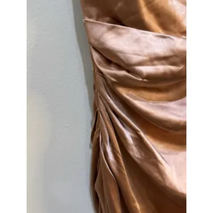 Elliatt‎ copper Retreat one shoulder satin gown Size Large Cocktail Bodycon thumbnail 7