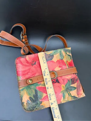 PATRICIA NASH Venezia Pouch Crossbody Spring Multi Floral Leather Crossbody Bag thumbnail 6
