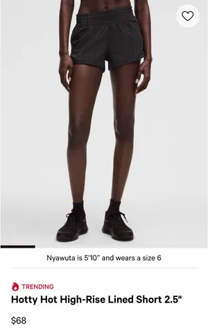 Lululemon Hotty Hot High-Rise Shorts 2.5" thumbnail 5