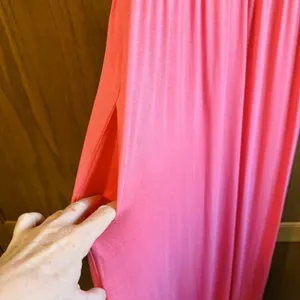 Tall Boutique Maxi Dress S/M Coral Orange Flowy Sleeveless Vacation Beeson River thumbnail 4