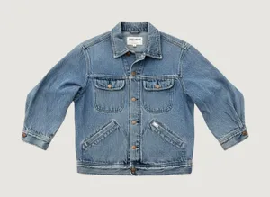 Vintage Guess Georges Marciano Denim Trucker Jacket Acid Wash Blue Women Medium thumbnail 1