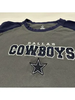 Women's Cowboys 3/4 Sleeve T Shirt Top Size XL Extra Large Blue Dallas Footbal thumbnail 7