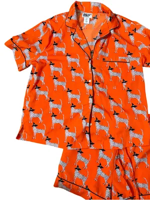 🎃🐆 Bouffants & Broken Hearts Halloween PJ Set — Size Small thumbnail 11