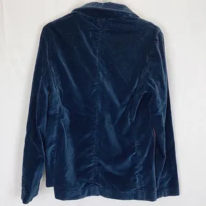 PARKER SMITH Women’s Sleek Navy Blue Versatile Velvet Blazer with Pockets Sz SM thumbnail 8