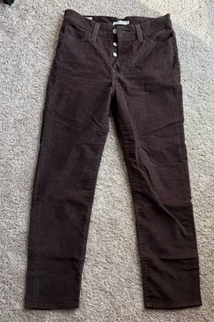 Levi’s Brown Corduroy Pants Premium Wedgie Straight thumbnail 1