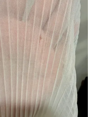 Vintage 1950s Rhythm Lingerie Sheer Pleated Lace Nightgown 34 thumbnail 8