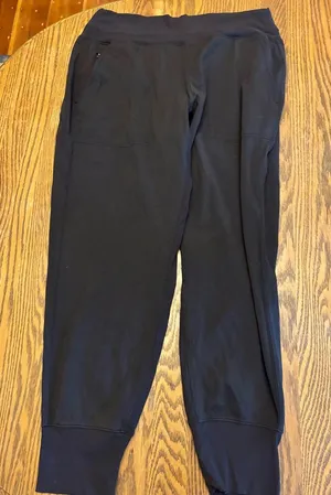 Athleta Black Jogger Sweatpants thumbnail 1