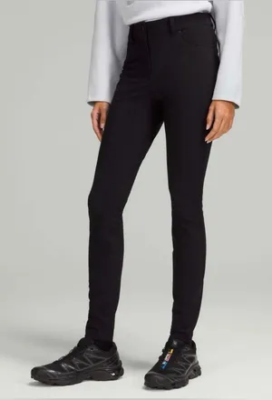 Lululemon City Sleek 5 Pocket 7/8 Pant in Black Size 4 thumbnail 1