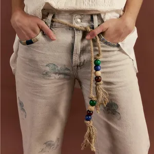NWT Free People We The Free Geranium Slouchy Straight Jeans Patchwork Fields Fog thumbnail 3