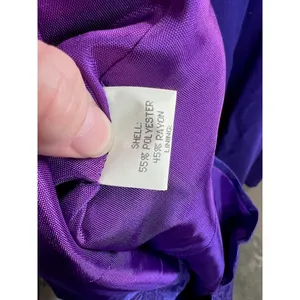 dress blazer formal purple 1970s floral thumbnail 16