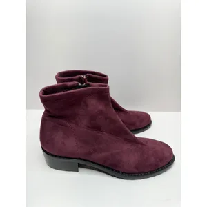 Ron White Boots Size 5.5US 36EUR Wine Giorgi Stretch Side Zip‎ Ankle Booties thumbnail 2