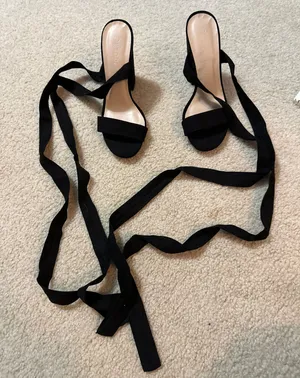 Wild Diva Tie Up Heels - Never Worn thumbnail 1