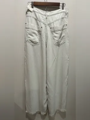 We The Free old west High Rise Slouchy Jean’s Wide Leg Jeans in Light Cream thumbnail 3