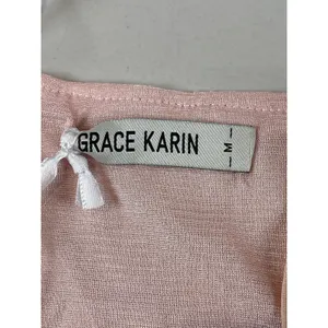 Grace Karin Pink Sequin Strappy Sweetheart Ruffle Hem Top NWT Size M thumbnail 5
