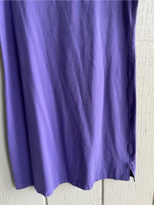 Lululemon Classic Fit Cotton Blend T Shirt Dress in Charged Indigo Purple XS thumbnail 3