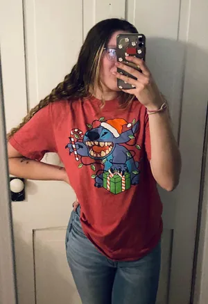 Stitch Christmas shirt thumbnail 1