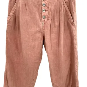 Free People Compass Star‎ Trousers Pants in Pink Cotton Size 2 thumbnail 6
