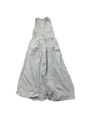 Marine Layer Women's Darcy Poplin Smocked Dress Green & White XL thumbnail 2