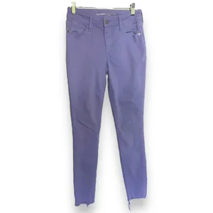 Old Navy Womens Jeans Sz 2 Periwinkle Lilac Rockstar Pants Light Purple Mid Rise thumbnail 2
