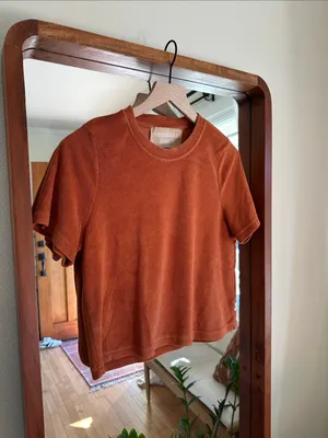 Araminta James Terry Classic Matching Set Rust S Top Shorts thumbnail 3