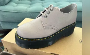 NEW! Dr. Martens Quad II Platform Derby in Vintage Taupe thumbnail 3