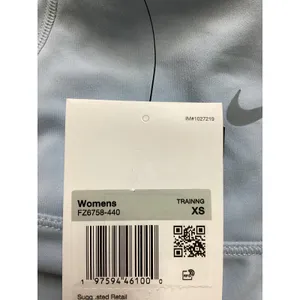 Nike One Dri-FIT High Rise 8" Bike Shorts Light Blue FZ6758-440‎ Womens XS NWT thumbnail 6