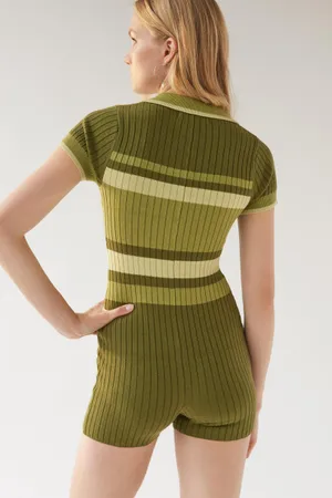 Green Juniper Knit Sweater Romper thumbnail 3