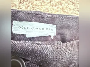 Good American Women’s Jeans Size 8/29 Side Slit Skinny Leg High Rise Black thumbnail 7