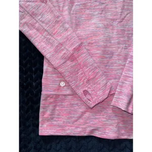 Lululemon Define Jacket Thumbholes Full Zip Athletic Pink White Size 4 thumbnail 3