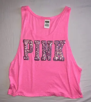 Hot Pink PINK Victoria’s Secret Flowy Tank thumbnail 1