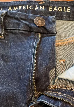 AEO American Eagle Womens Jeans Curvy High Hi Rise Jegging Blue Denim Stretch 6 thumbnail 10