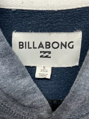 Billabong Gray Pullover Hoodie – Size Small thumbnail 5