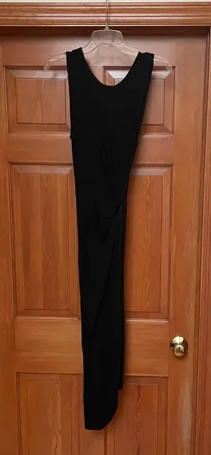 ASTR Black Asymmetric Tank Dress thumbnail 1