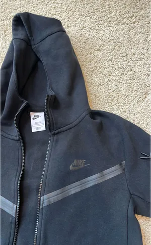 Black Nike Tech Zip-Up Jacket thumbnail 4