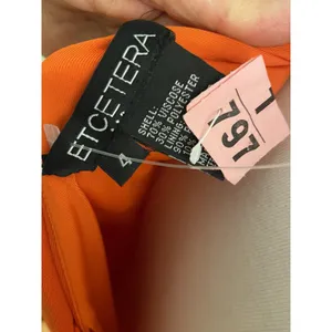 Ecetera 4‎ Orange Dress Cap Sleeve Midi thumbnail 4