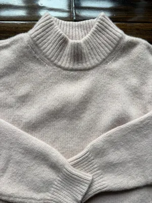 Aritzia Sunday Best Pale Pink Mockneck Sweater thumbnail 2
