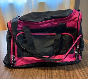 Protege Black and Magenta Duffel Bag thumbnail 1