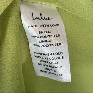 NWT Lulus‎ Halter Mini Dress The Best Spot Green Polka Dot Satin Medium Backless thumbnail 13