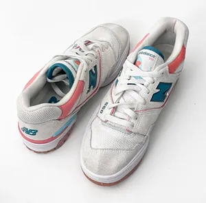 NEW BALANCE 550 Sea Salt Verdigris Speckled Soles Sneakers 8.5 Ortholite Comfort thumbnail 1