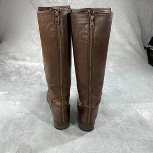Frye Melissa Riding Boots Womens 8B Brown Leather Stud Back Zip thumbnail 2