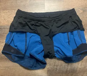 Lululemon Hotty Hot Short Mini Park Lace Multi Black and Blue Size 8 thumbnail 9