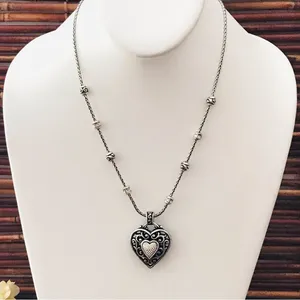 Brighton Heart Necklace Pendant is Reversible thumbnail 3