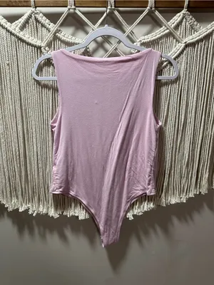 a new day Blush Pink Sleeveless Scoop Neck Bodysuit thumbnail 3