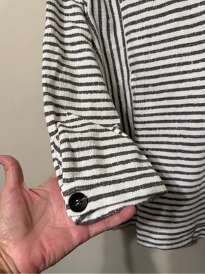 By Anthropologie One Upon a dream Striped Long-Sleeve Crewneck Shirt thumbnail 3
