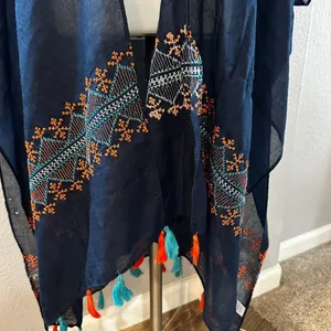 Woven Heart Kimono Cardigan Size S/M thumbnail 3