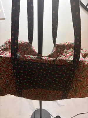 Paisley Everyday Tote Bag in Burgundy thumbnail 5